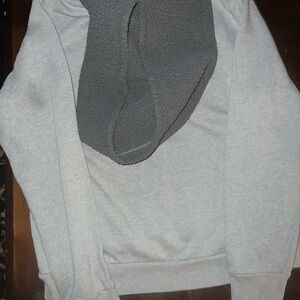 PINK Victoria's Secret Gray Crew Neck Sweater